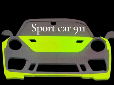 Sport car keychain