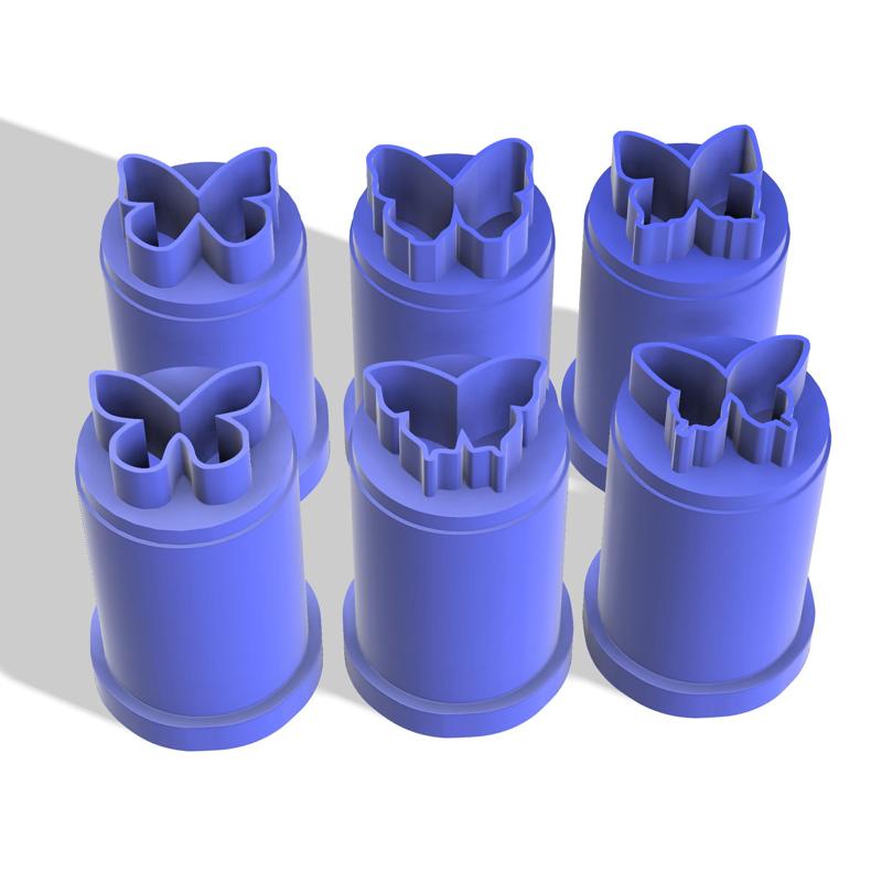 MINI BUTTERFLY CUTTERS X6 DIFFERENT SHAPES