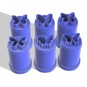 MINI BUTTERFLY CUTTERS X6 DIFFERENT SHAPES