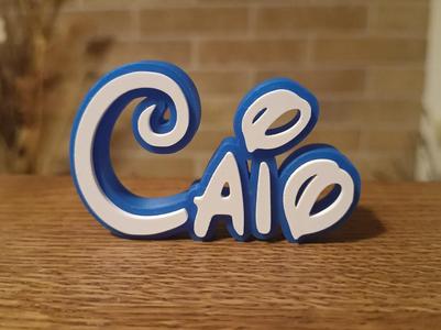Disney Name Sign Caio Kid Room Wall Decor Tag 