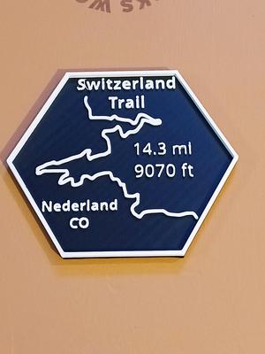 Maverick's Trail badge Switzerland Trail Pass Nederland Colorado