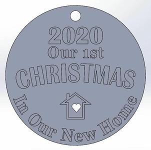 2020 ORNAMENT - OUR FIRST CHRISTMAS IN OUR NEW HOME WITH House