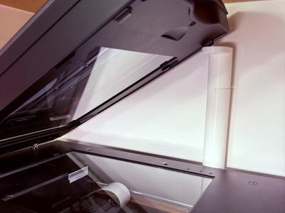 Epson flatbed scanner lid open holder