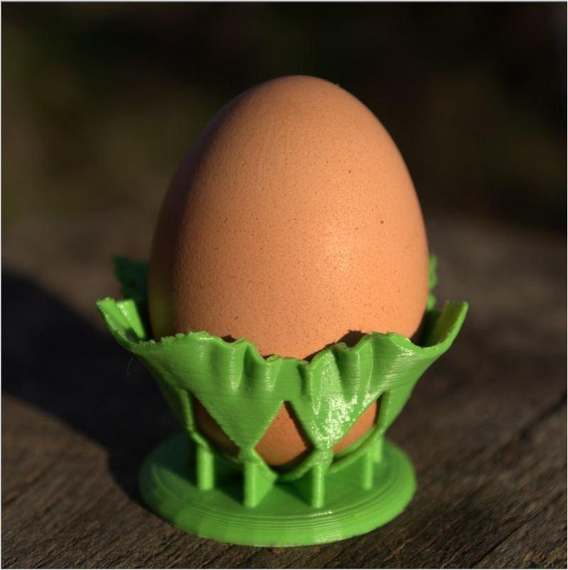 draped egg cup