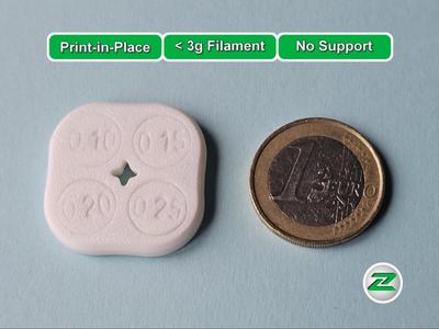 Tolerance Test - easy & fast,less than 3g filament
