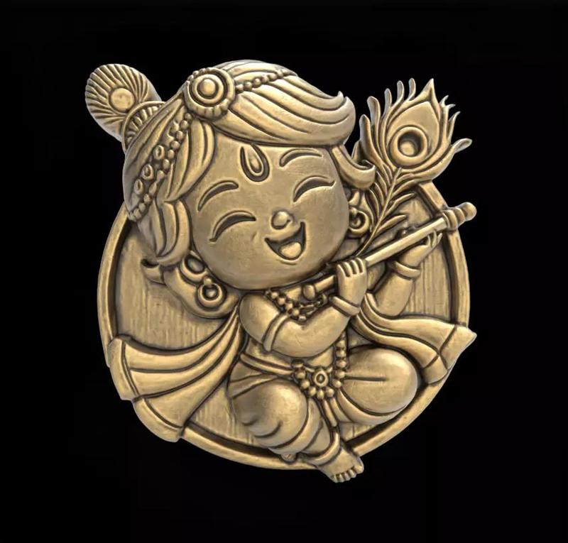 Baby Krishna 3D Model - STL File for 3D Printing