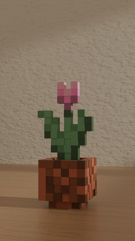 Pink Minecraft Tulip