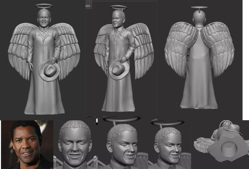 Dudley Angel 3D Model - Christmas Tree Topper