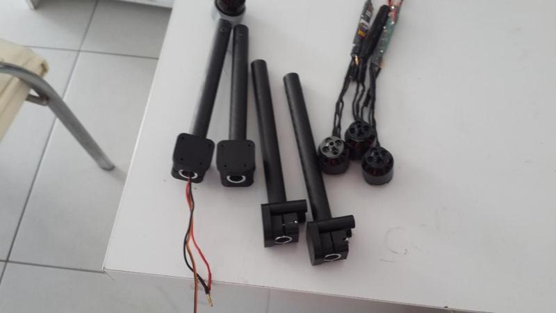 DJI arm to 16 or 12 mm carbon arm conversion(TBS Disco) - Rugged Edition.