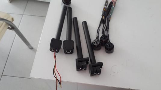 DJI arm to 16 or 12 mm carbon arm conversion(TBS Disco) - Rugged Edition.