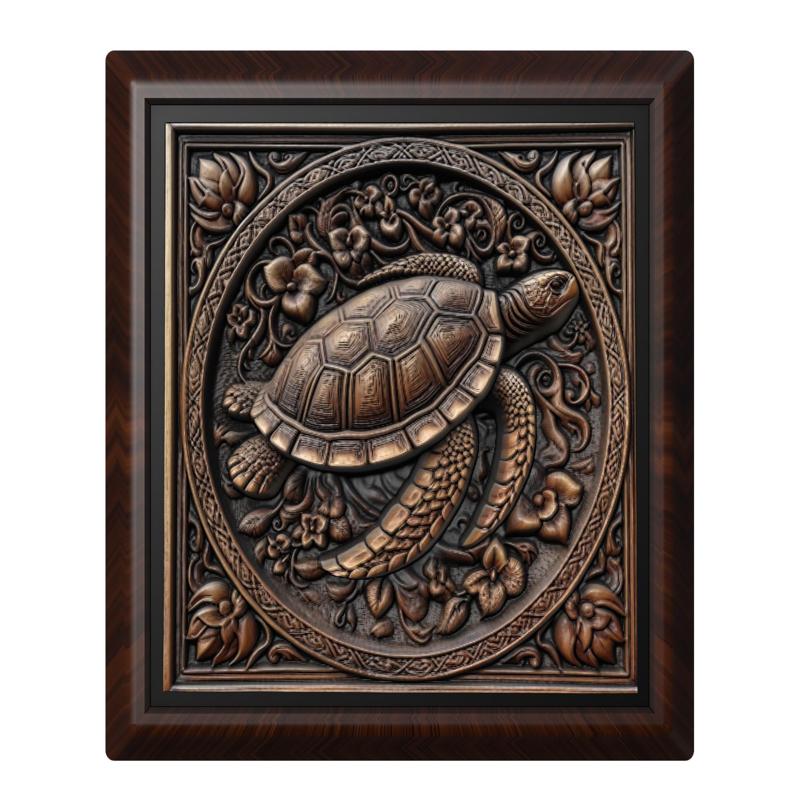Turtle animal wall art relief wall decor