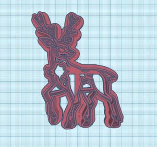 Pokemon: Sawsbuck Cookie Cutters