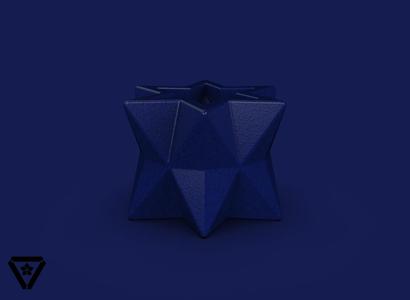 99. Hexagon Origami Geometric Bonsai Vase - V4 - Kira (Inches)