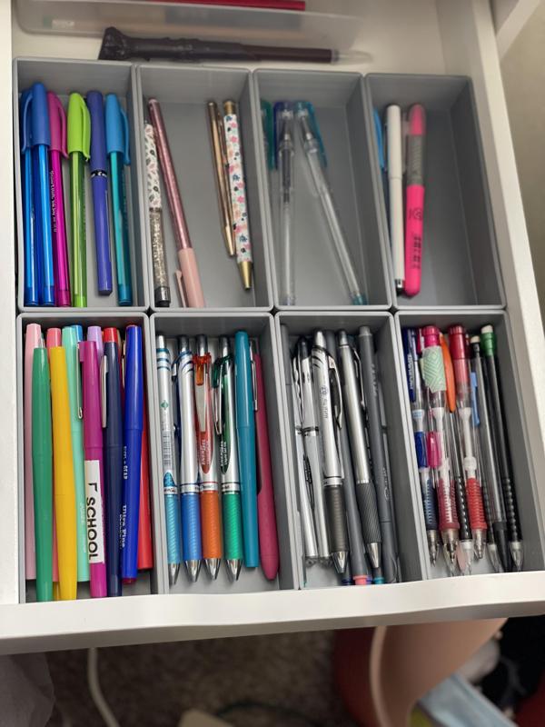Pen Organizer Boxes for Sleek fit in Desk Drawers