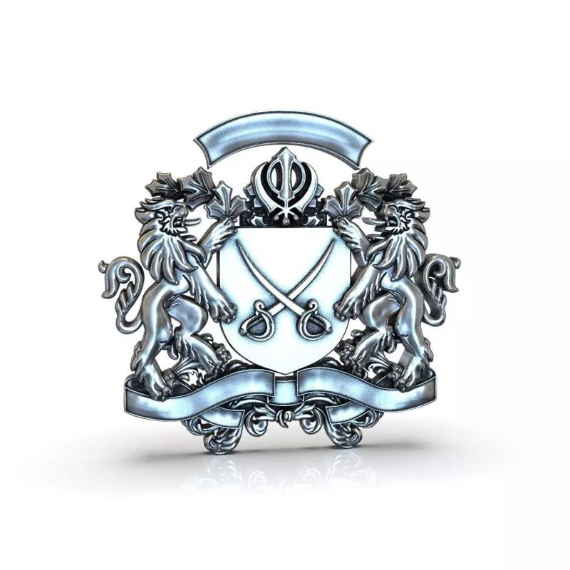 a Lion silver coat of arms