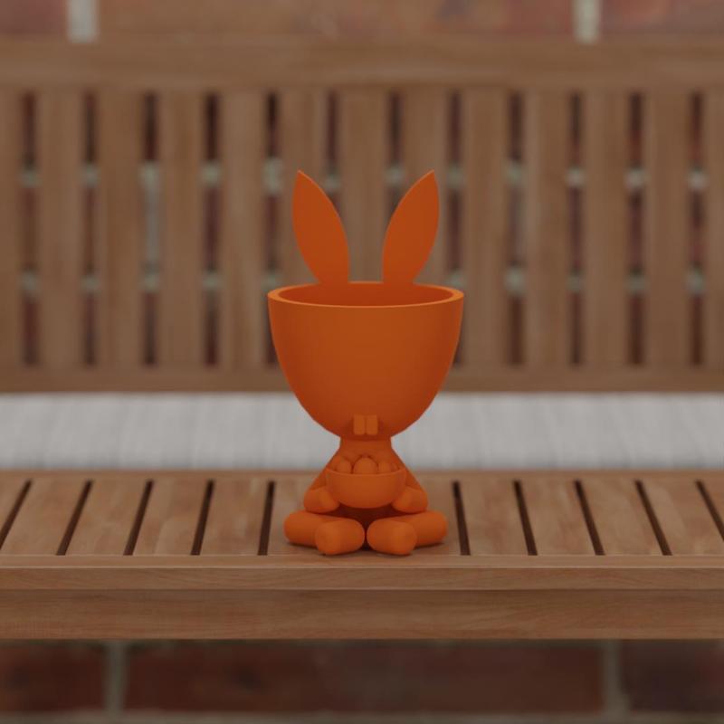 Easter desktop flower pot