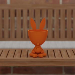 Easter desktop flower pot