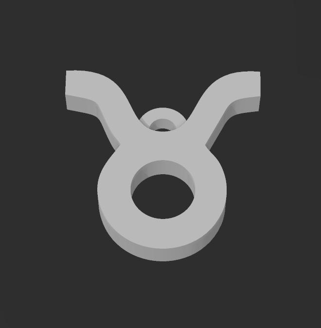 Taurus keychain necklace HD 2