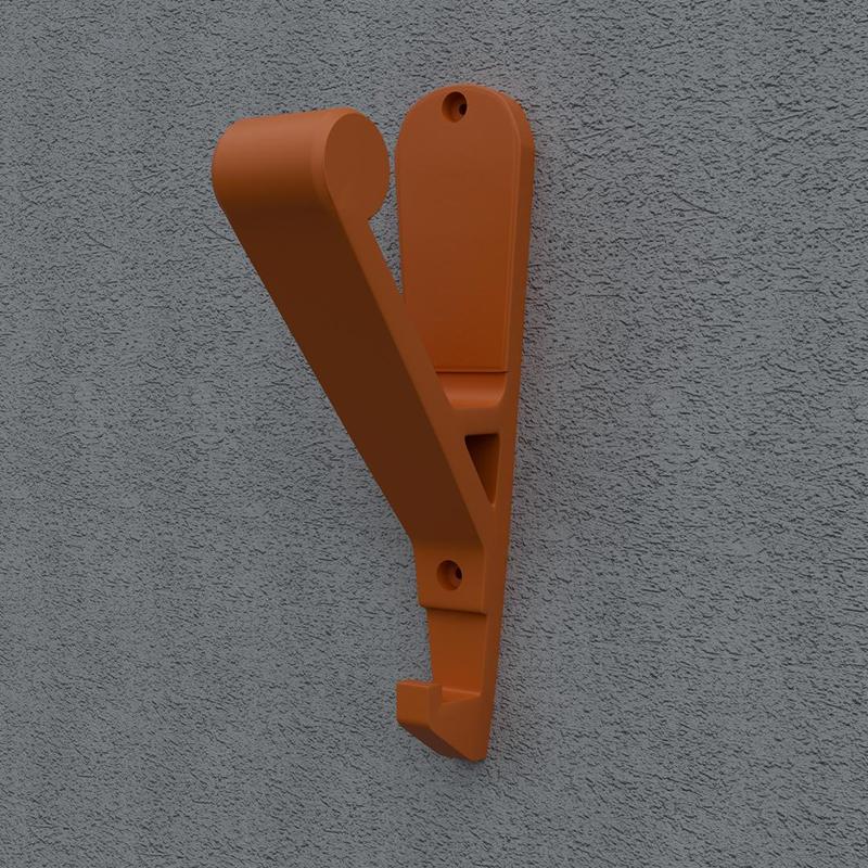 Wall bracket for motorcycle helmet