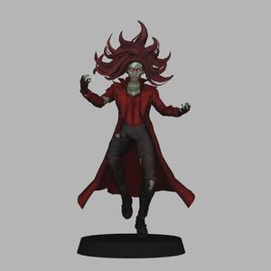Zombie Scarlet Witch - What If? 3d print LOW POLYGONS AND NEW EDITION