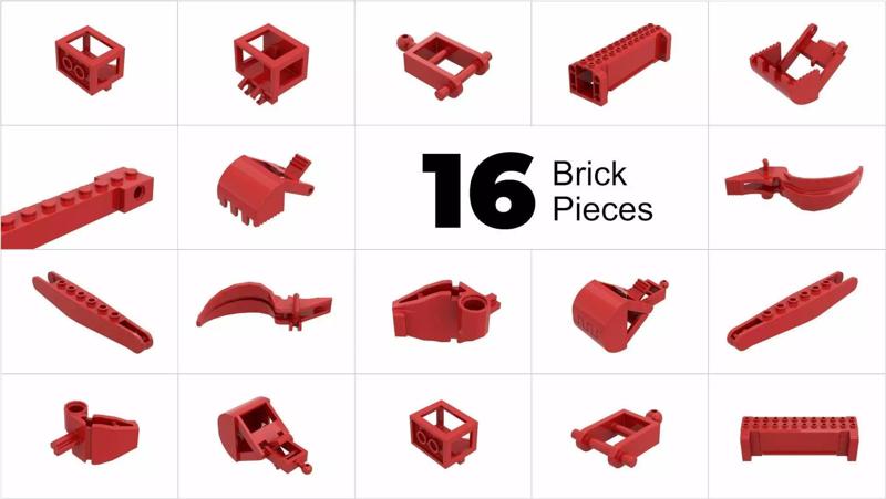 TwindBricks3D - 16 Building-Crane  collection