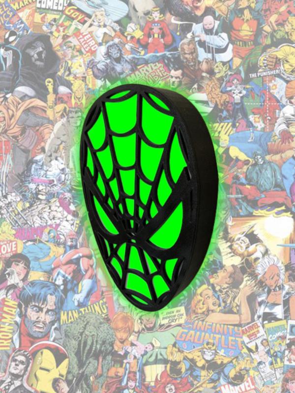 Spider-man Battery operated wall light STL