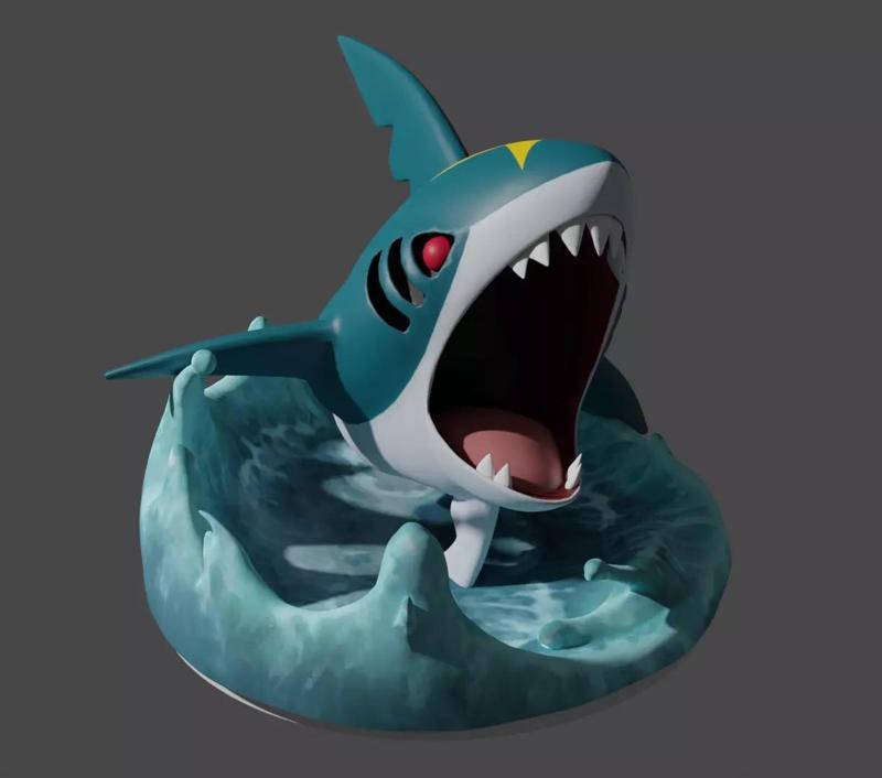 Sharpedo pokemon 3D print model