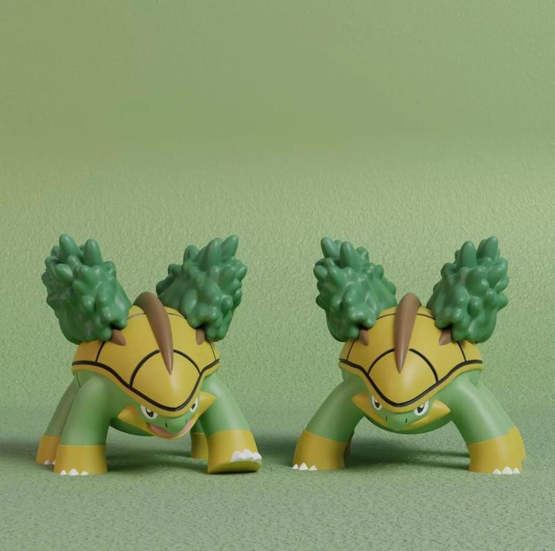Pokemon - Grotle with 2 poses