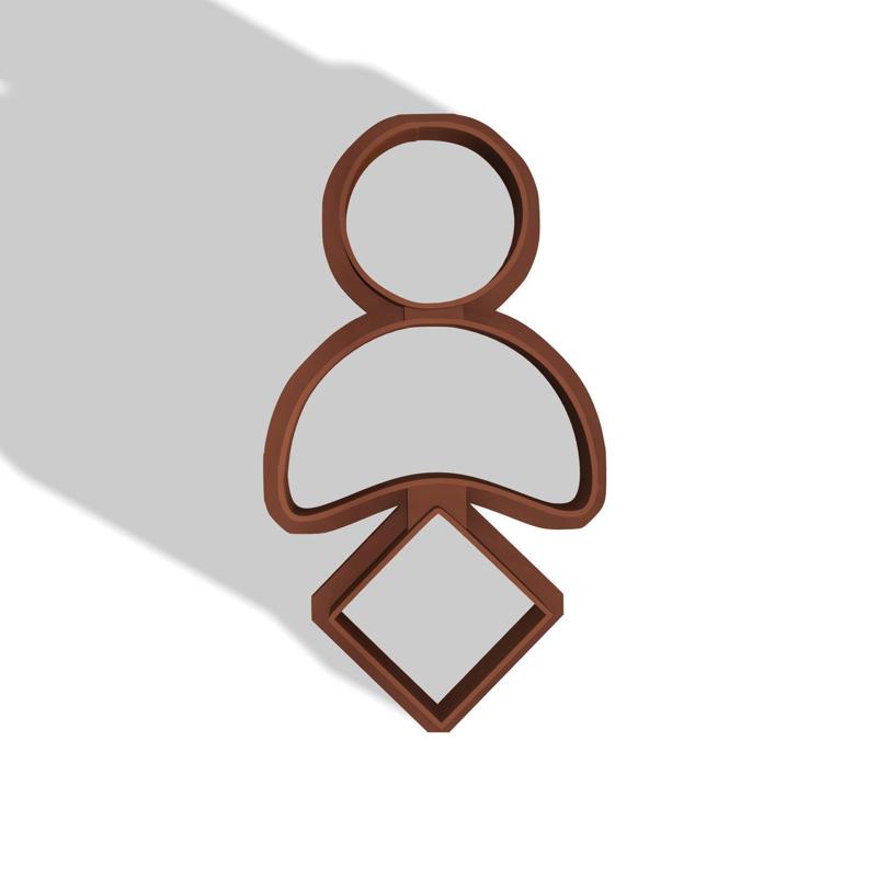 POLYMERIC CLAY CUTTER ORGANIC AND GEOMETRIC 3 CUTS