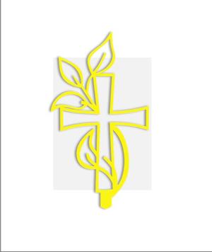 CHRISTIAN TOPPER, RELIGIOUS SYMBOL, CHURCH LOGO