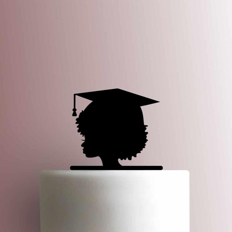 AFRO GIRL GRADUATION TOPPER