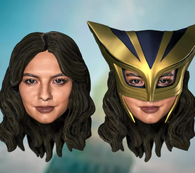 Superman Hawkgirl Kendra Saunders Isabela Merced Head Headsculpt