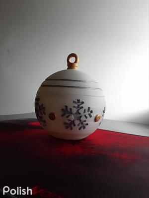 candy bowl Christmas bulb