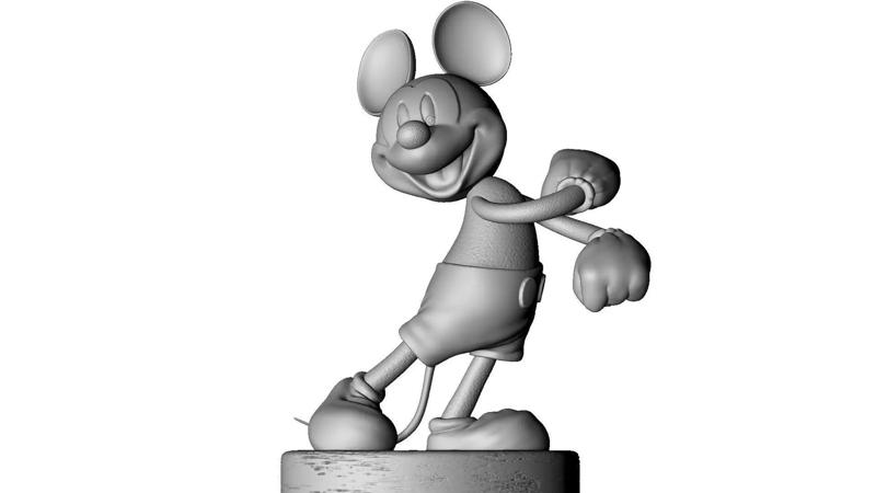 MICKEY MOUSE happy for 3D print STL