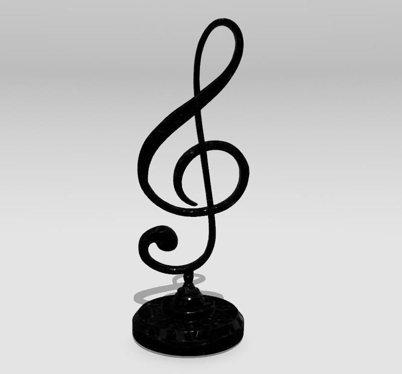 Sol Key, Harmony Music Lovers, Artists, Sculpture for Home Decor, Desk Decorations, Music Symbols Gifts for Office Bookshelf Music Room Decor