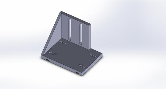 Prusa Mendel V2 Bowden mounting plate 