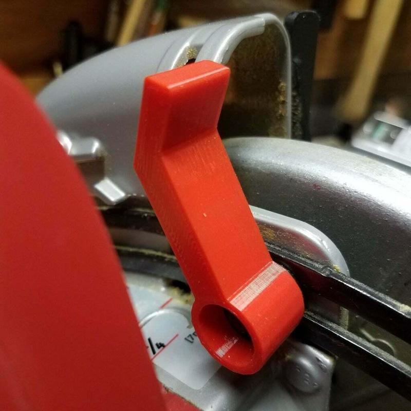 Skilsaw 5400 - blade depth adjustment lever