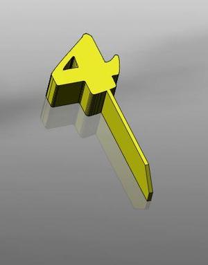 Birthday all numbers cake