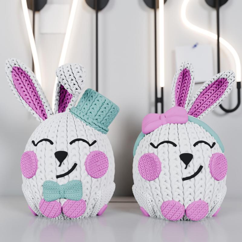 Knitted Easter Bunny (cute)