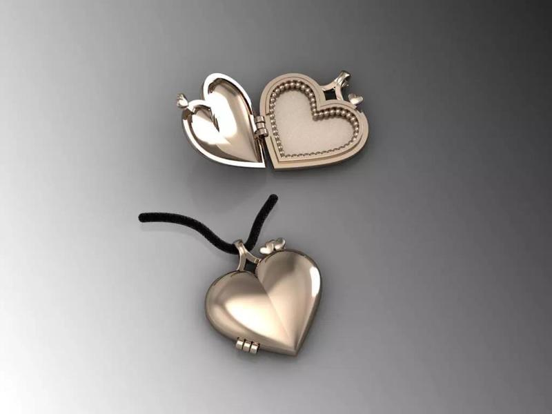 Heart Pendant Picture Frame 2Parts