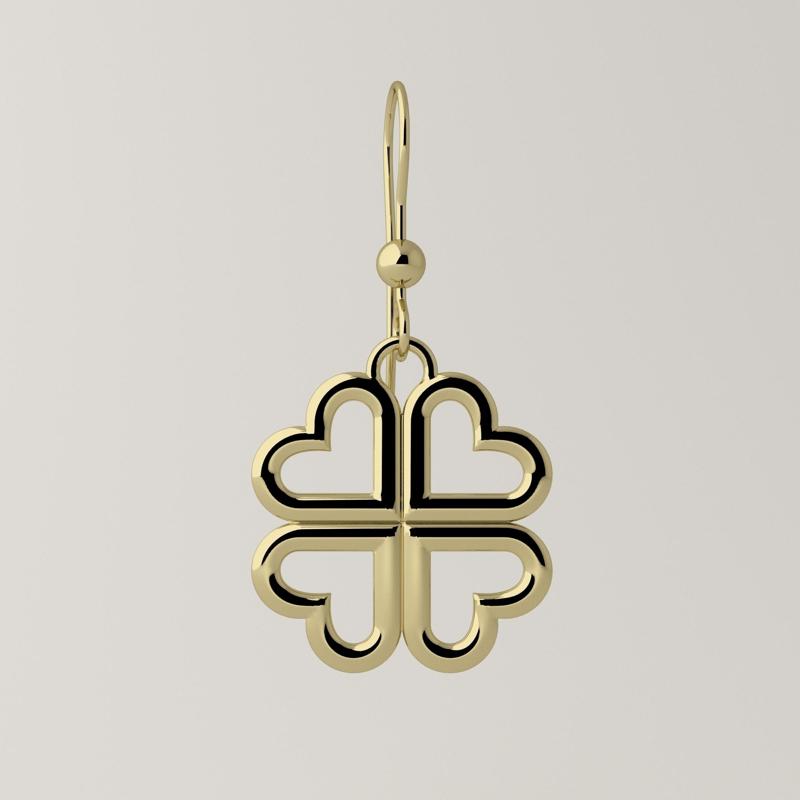 Hearts cross  earrings