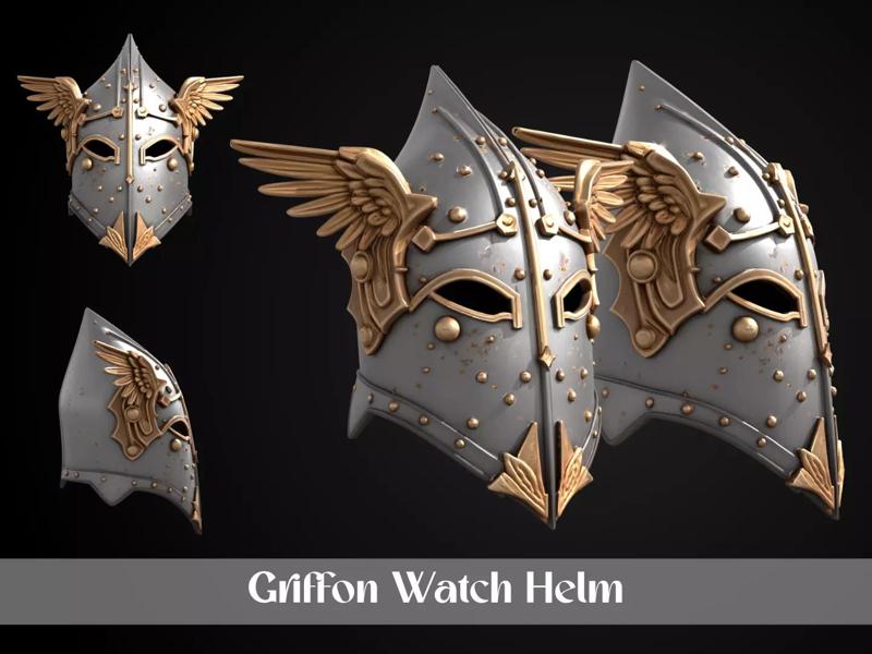 Stylized Medieval Helmet - Griffon Watch