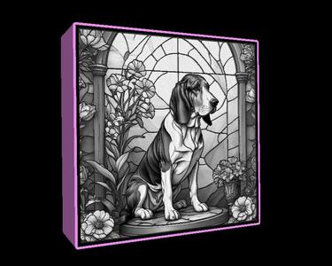 Lightbox bassett hound lithophane
