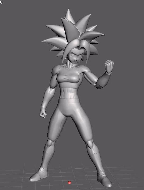 Kefla 3D Model dragon ball character