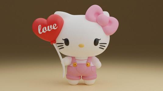 Hello kitty valentine figure