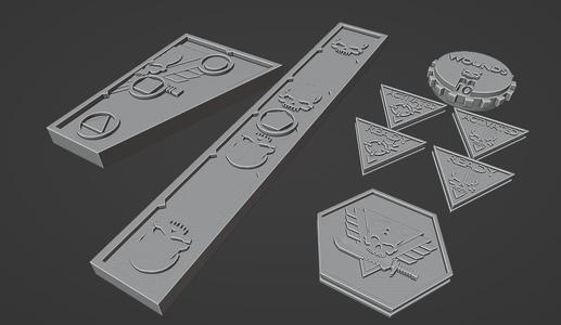 kill team Tokens and 10 wound count marker