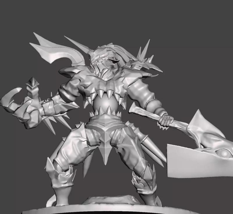 NIGHTMARE - SOUL CALIBUR with 2 SOUL EDGE SWORDS HIGH POLY STL