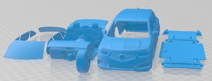 Acura Mdx A Spec 2019 Printable Car