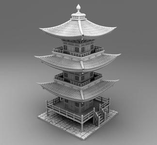 High chinese temple