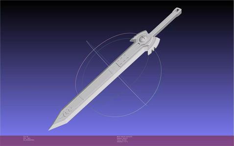 Akame Ga Kill Tatsumi Incursio Sword Printable Assembly